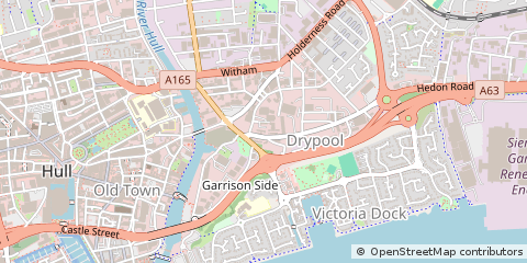 Map of Hull, East Yorkshire