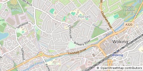 Map of Woking