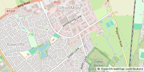 Map of Clifton Moor York, North Yorkshire