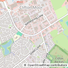 Map of Clifton Moor York, North Yorkshire