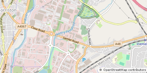Map of Swansea
