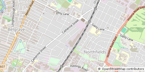 Map of Leicester, Leicestershire