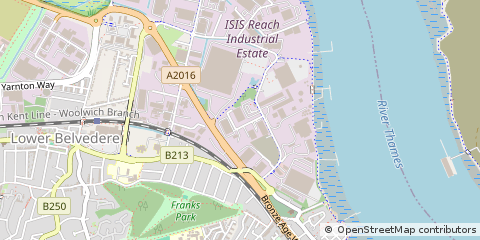 Map of Erith, Kent