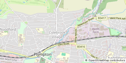 Map of Plymouth, Devon