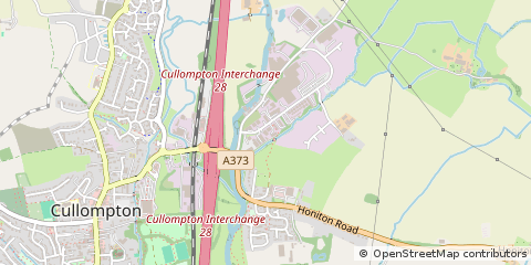 Map of Cullompton, Devon