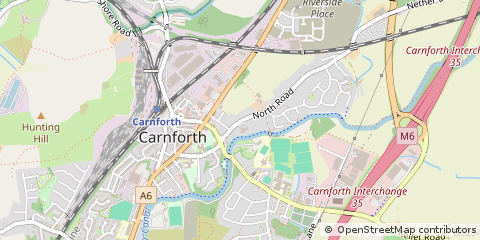 Map of Carnforth, Lancashire