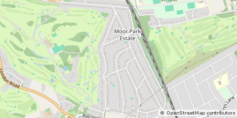 Map of Northwood, Middx