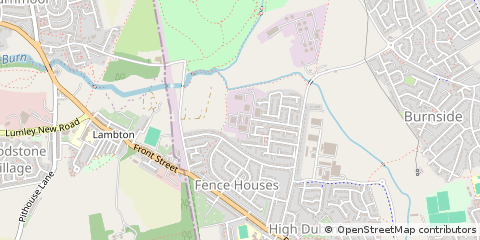 Map of Houghton LE Spring, Tyne and Wear