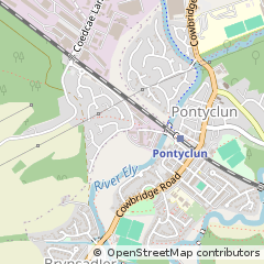 Map of Pontyclun, MID Glamorgan