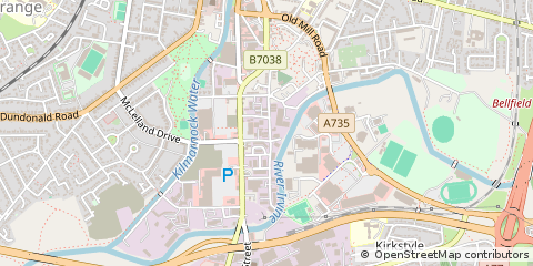 Map of Kilmarnock, Ayrshire