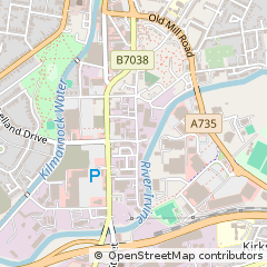 Map of Kilmarnock, Ayrshire