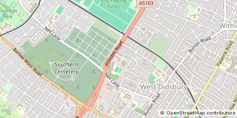 Map of Manchester