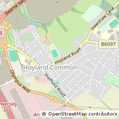 Map of Barnsley