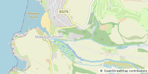 Map of Newquay, Cornwall