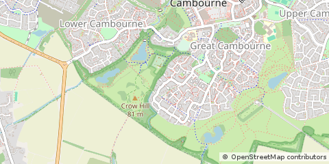 Map of Cambridge, Cambridgeshire