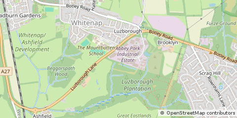 Map of Romsey, Hampshire