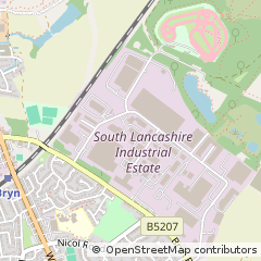 Map of Ashton in Makerfield, Wigan