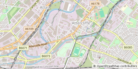 Map of Sheffield