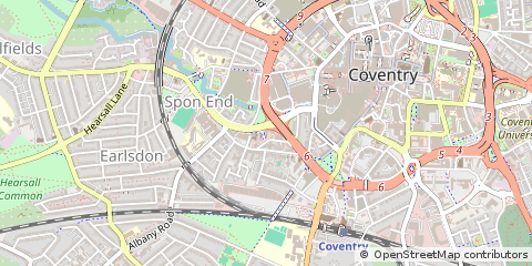 Map of Coventry, West Midlands