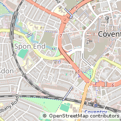 Map of Coventry, West Midlands