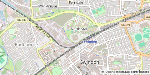 Map of Swindon