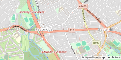 Map of Ilford, London
