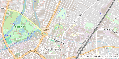 Map of Leicester