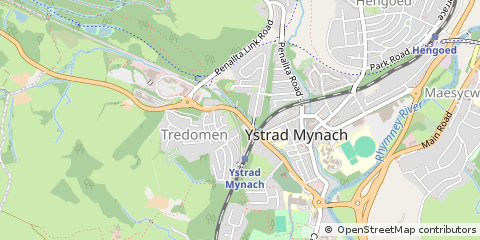 Map of Hengoed, Caerffili