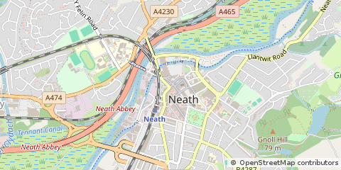 Map of Neath