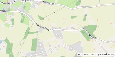 Map of Ropley, Hampshire