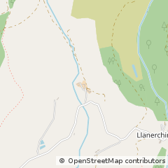 Map of Llandovery, Carmarthenshire