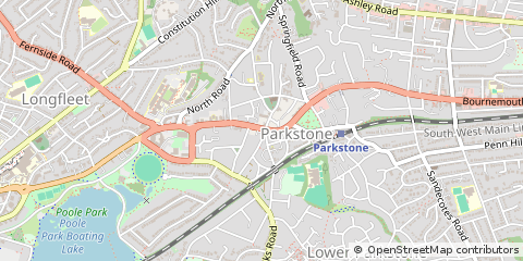 Map of Poole, Dorset