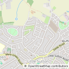 Map of Sutton Coldfield, West Midlands