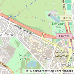 Map of Newcastle Upon Tyne, Tyne & Wear