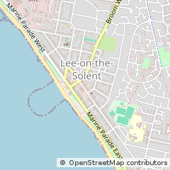 Map of LEE on the Solent, Hampshire