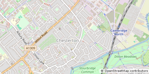 Map of Cambridge, Cambridgeshire