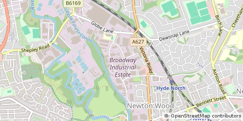 Map of Dukinfield, Cheshire