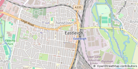 Map of Eastleigh, Hampshire