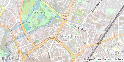 Map of Leicester