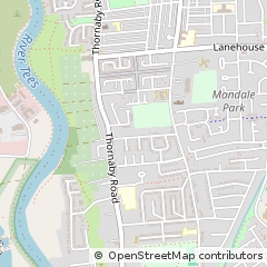 Map of Stockton-on-Tees, Cleveland