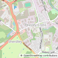 Map of ST. Helens, Merseyside
