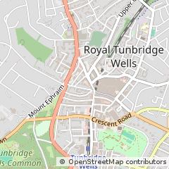 Map of Tunbridge Wells, Kent