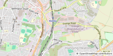 Map of Batley, West Yorkshire