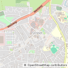 Map of Street, Somerset
