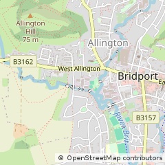 Map of Bridport, Dorset