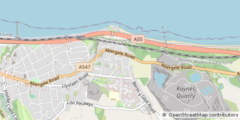 Map of Colwyn BAY