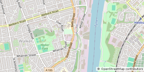 Map of Newcastle Upon Tyne