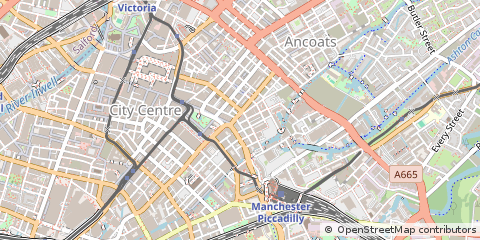 Map of Manchester