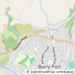 Map of Burry Port, Dyfed