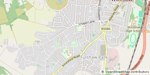 Map of Wilmslow, Cheshire